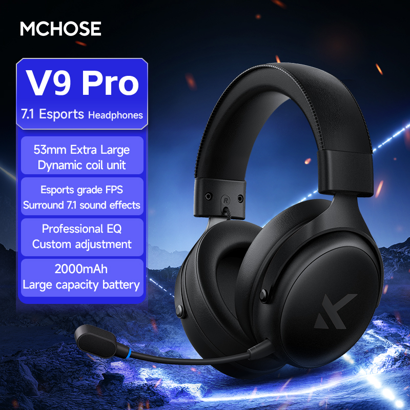 Gaming Headset Rgb - MCHOSE V9 Pro Headset with Microphone