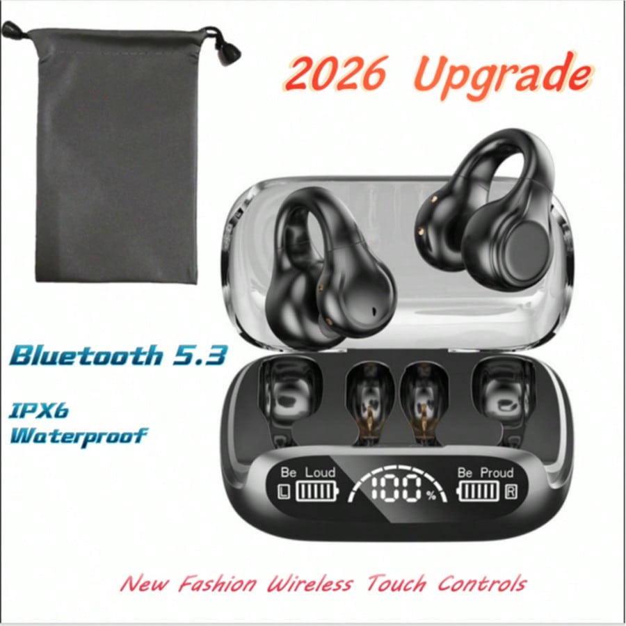 Noise Cancelling Headphone - 2026 Upgrade Wireless Bone Conduction Headphones,