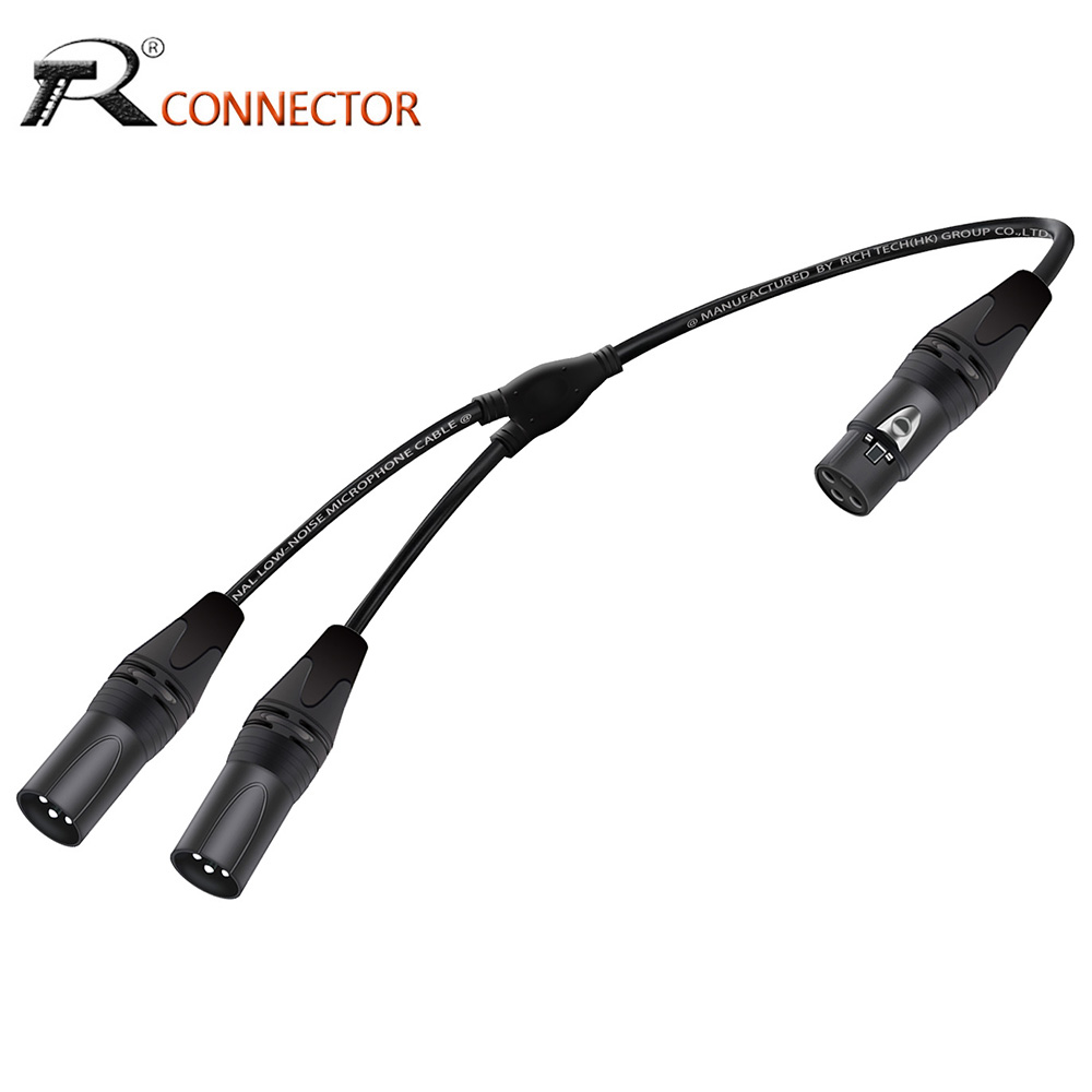 Audio Splitter Y - XLR Splitter Audio Cable,3Pins Female to