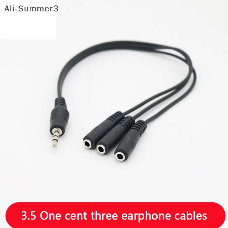 3.5mm 3 Way Port Aux Multi Hea - Earphone Splitter Jack reseña y precio