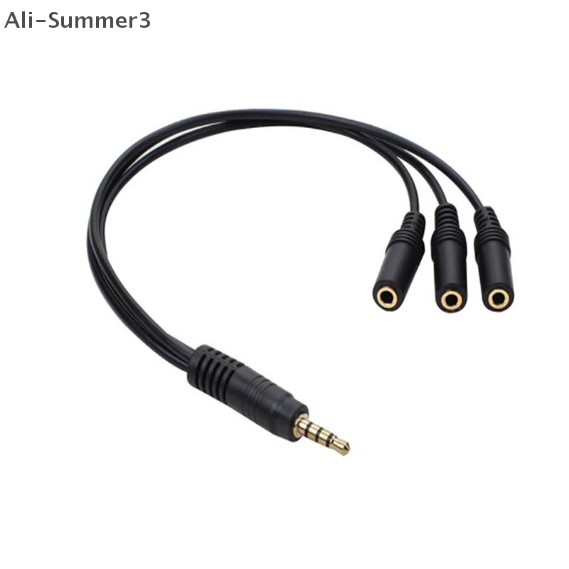 3.5mm 3 Way Port Aux Multi Hea - Earphone Splitter Jack reseña y precio
