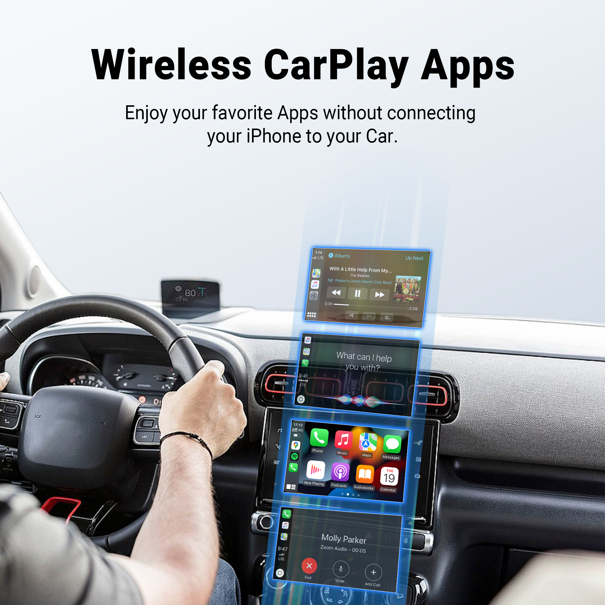 OTTOMOTION Mini Wireless CarPl - Bluetooth Adapter Receiver reseña y precio