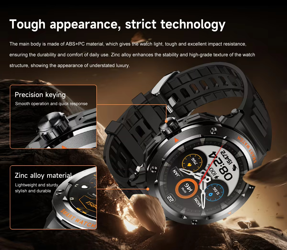 NFC Smart Watch Wireless Earph - Earbuds Charging Case reseña y precio