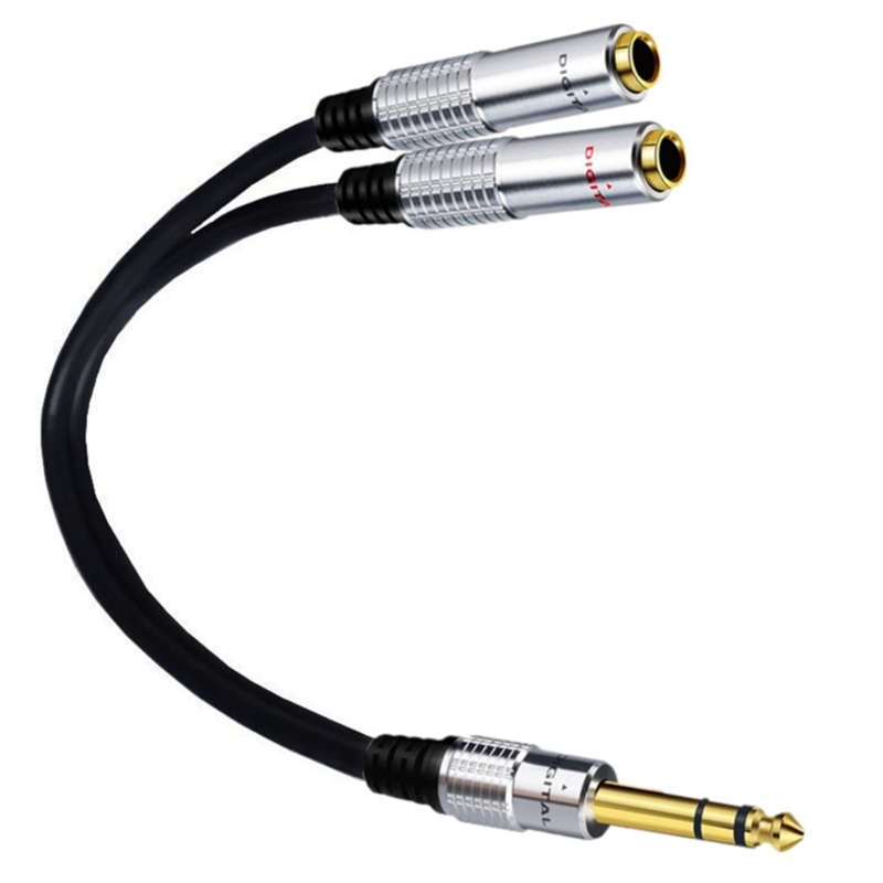6.35mm 1/4 inch TRS Stereo to  - Audio Splitter Y reseña y precio