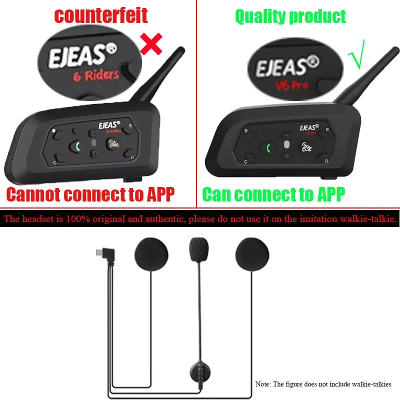 EJEAS V6 PRO+ Motorcycle Helme - Usb C Earphone reseña y precio