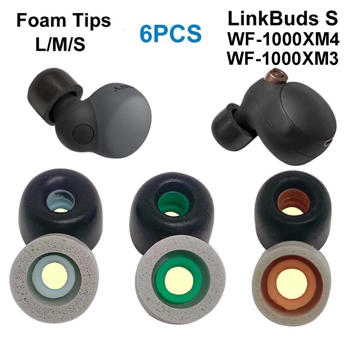 Memory Foam Ear Tips For Sony  - Earphone Foam Tip reseña y precio