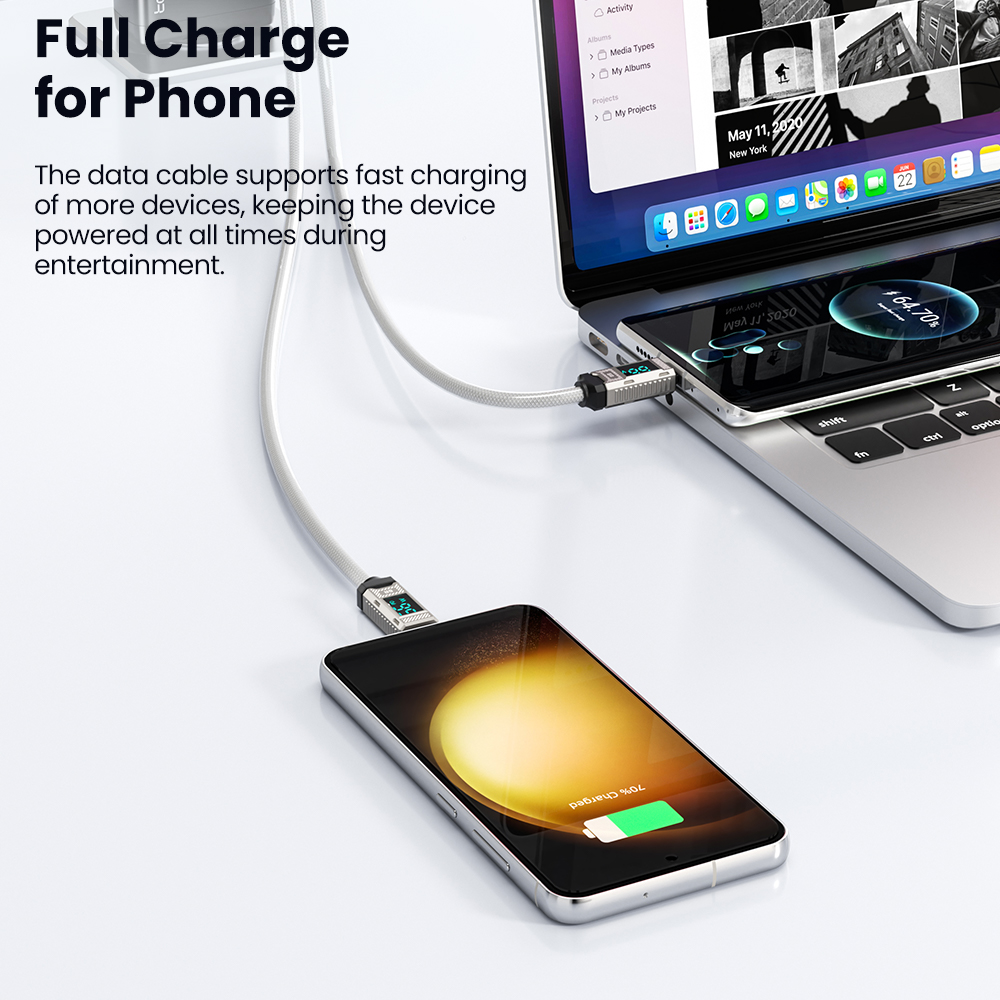 Toocki PD 66W USB C Cable 6A D - Usb C Earphone reseña y precio