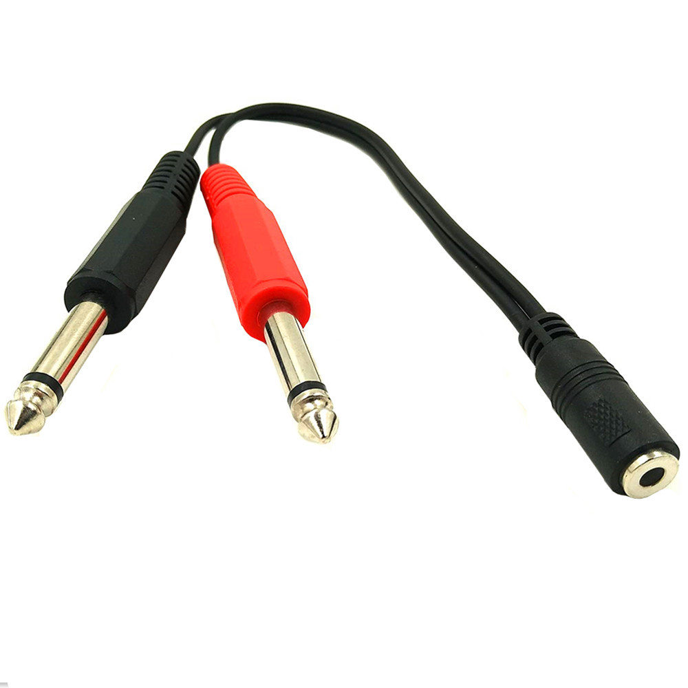 6.35 Mm Male To 2 6.35 Mm 3.5m - Audio Splitter Y reseña y precio