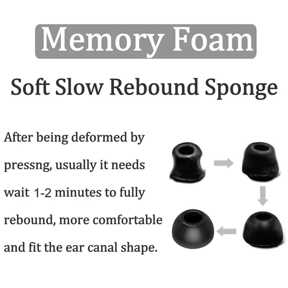 Memory Foam Eartips for Samsun - Earphone Foam Tip reseña y precio