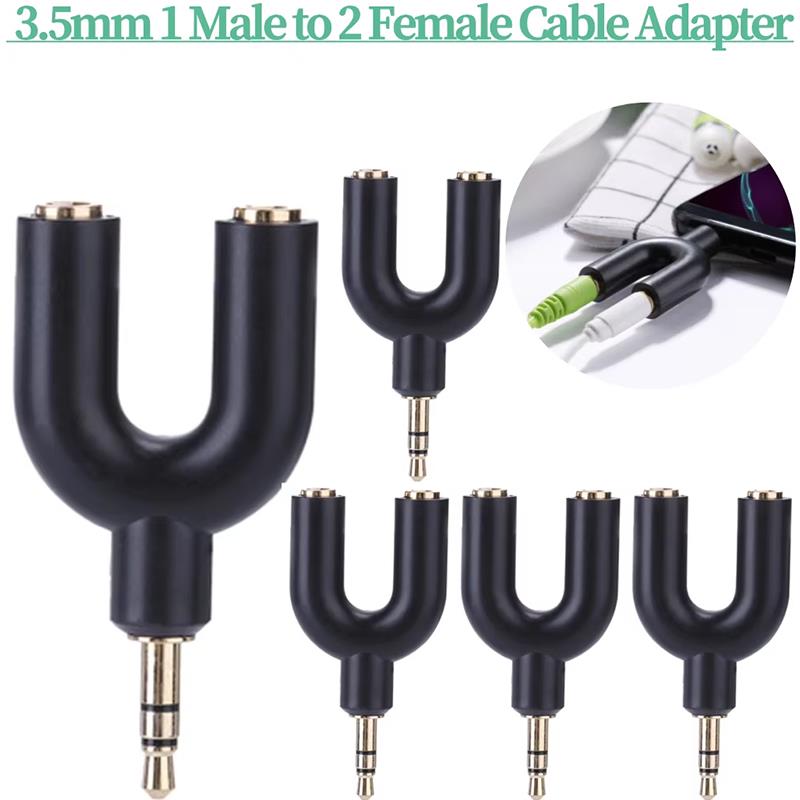 U Type Adapter Y Shape 3.5mm S - Earphone Splitter Jack reseña y precio