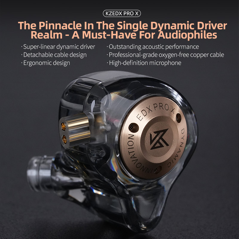 KZ EDX Pro X dynamic driving h - Sports Earphone Hook reseña y precio