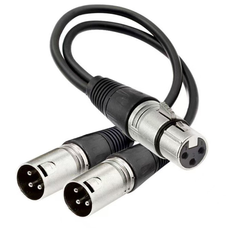 XLR Splitter Cable 3 Pin Femal - Audio Splitter Y reseña y precio
