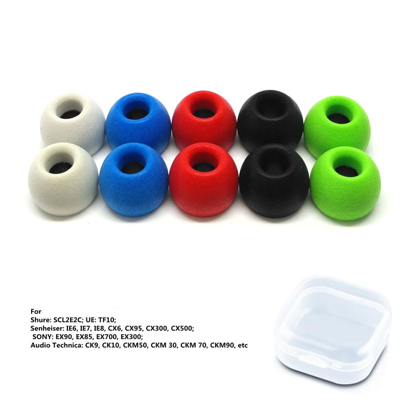 1Pair ANJIRUI Memory Foam Eart - Earphone Foam Tip reseña y precio