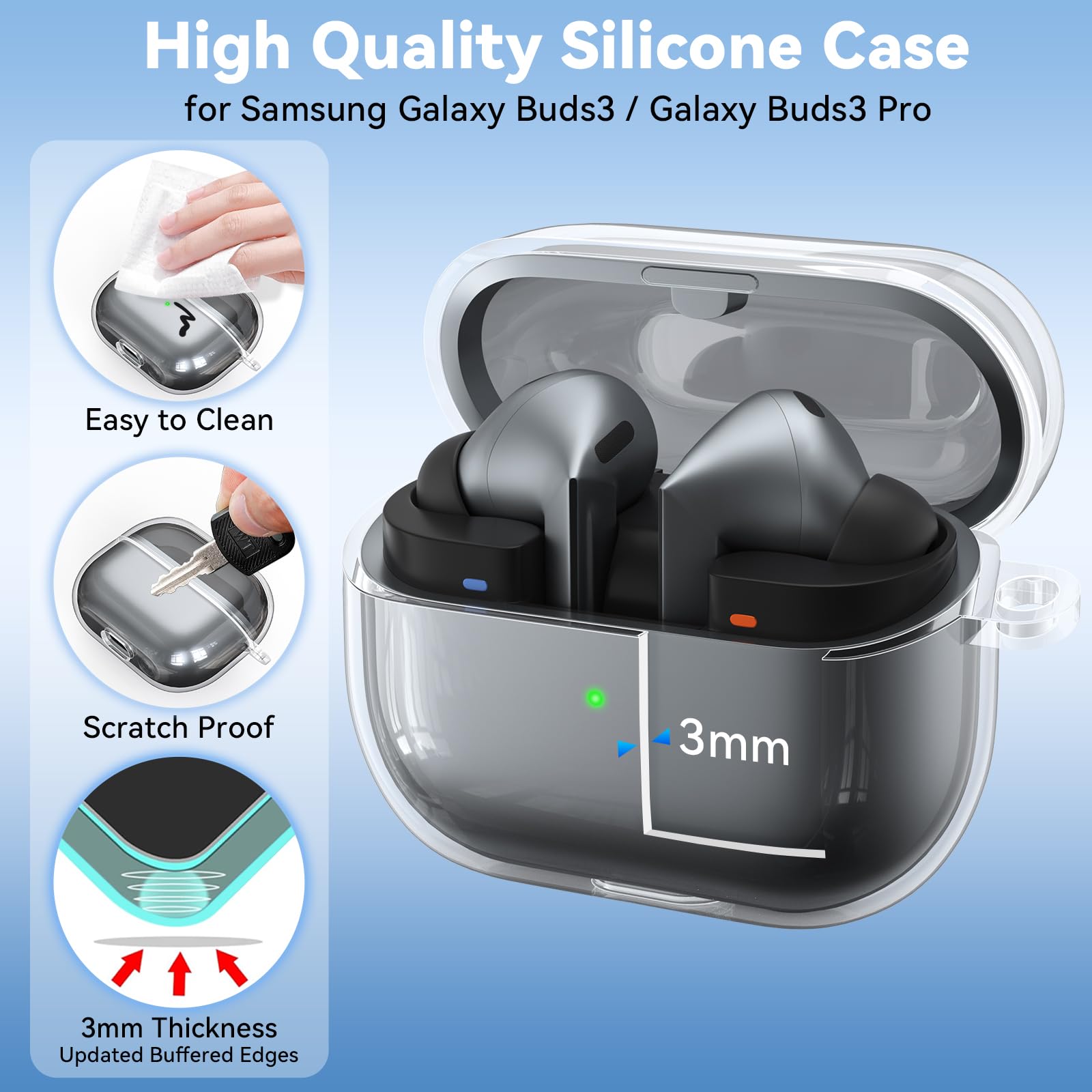 for Samsung Galaxy Buds 3 Pro  - Earbuds Charging Case reseña y precio
