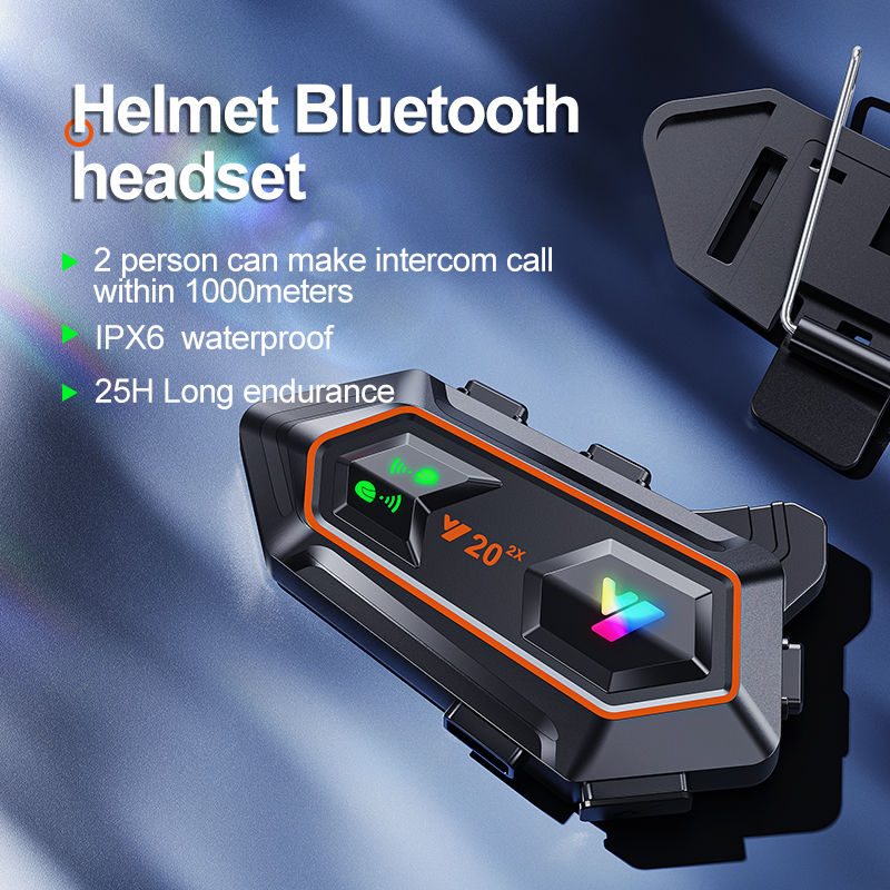 Y20 2X Motorcycle Helmet Inter - Bluetooth Headset On Ear reseña y precio