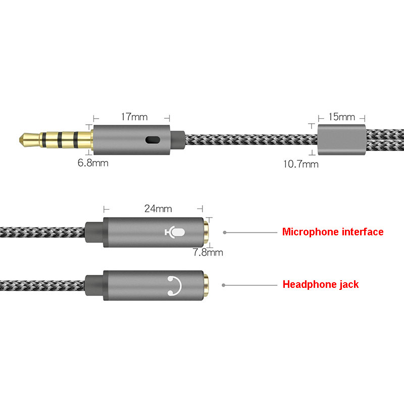 1/3/5PCS 3.5mm Audio Splitter  - Earphone Splitter Jack reseña y precio