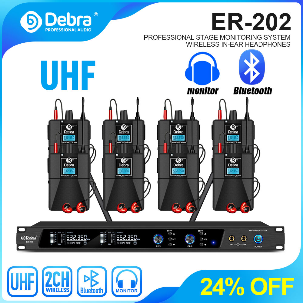 Debra UHF IEM ER-202 Wireless  - In Ear Monitor Iem reseña y precio