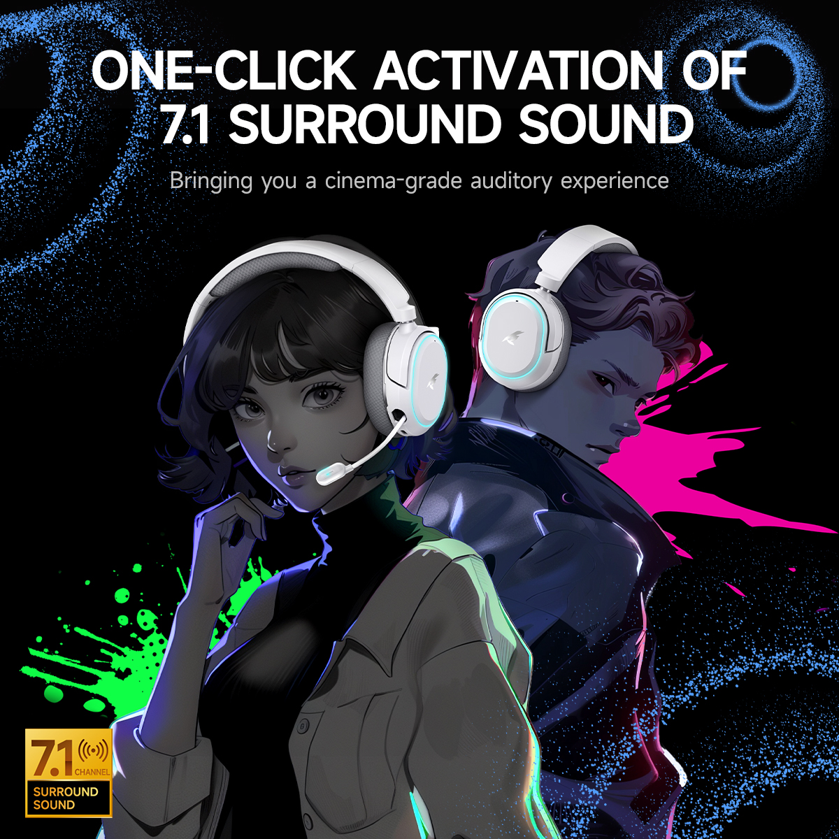 Picun G2 2.4GHz Bluetooth Wire - Gaming Headset Rgb reseña y precio