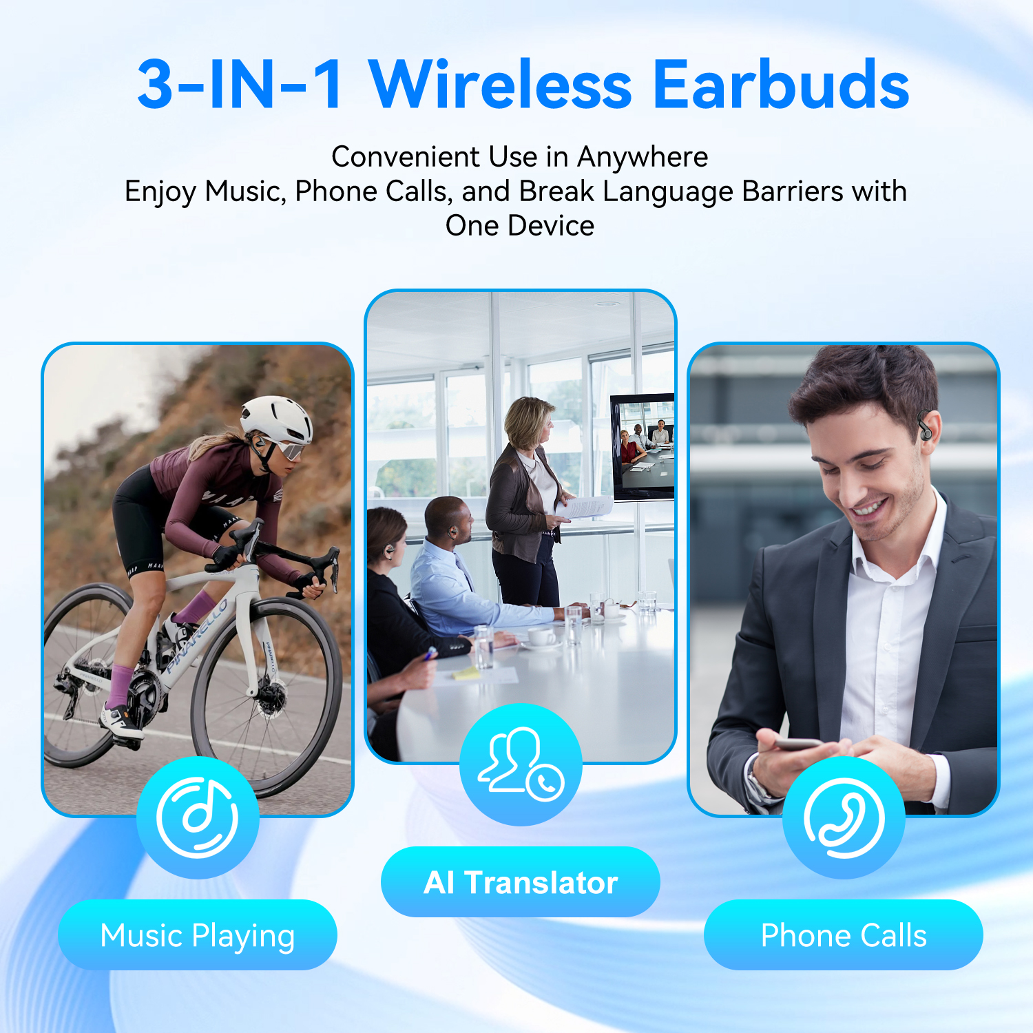 Ai Translator Earbud Device Re - Earbuds Charging Case reseña y precio