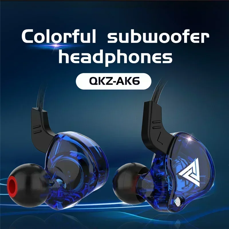 NEW QKZ AK6 Copper Driver HiFi - Wired Earphone Mic reseña y precio