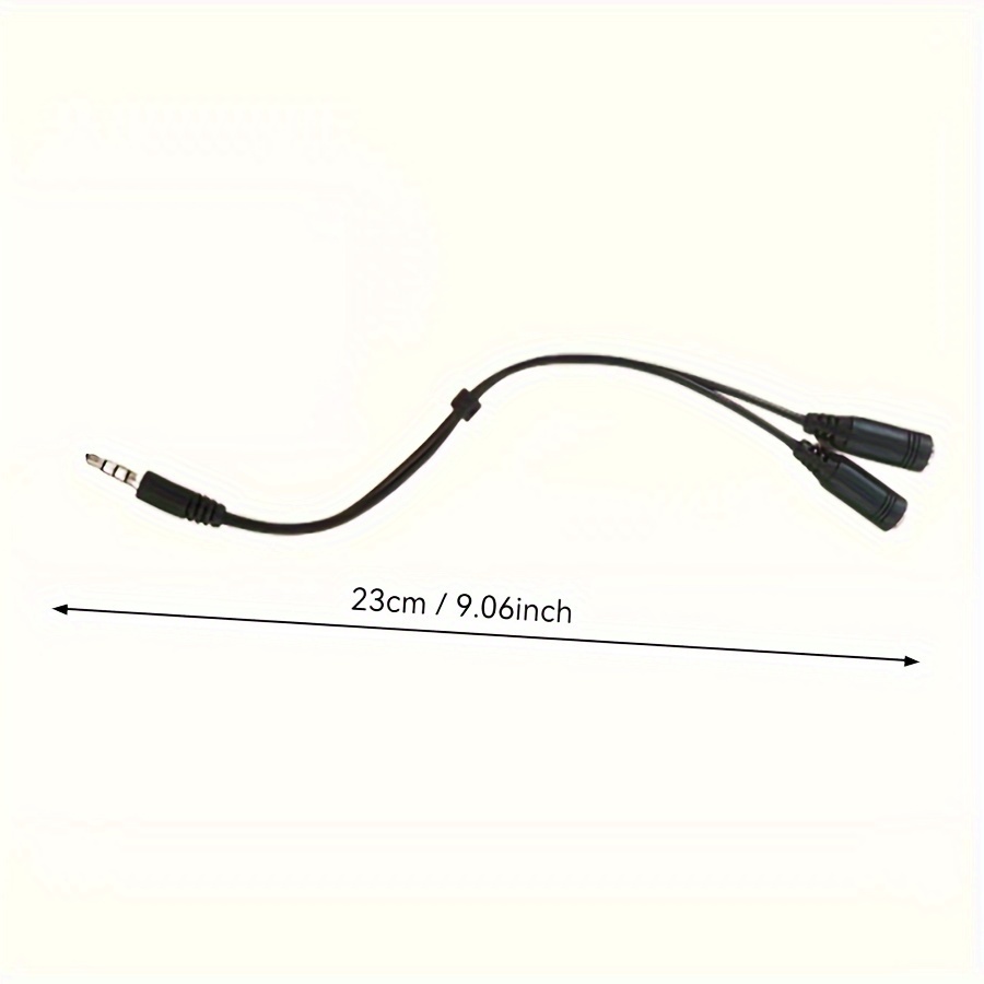 3.5mm Stereo Audio 1Male to 2  - Audio Splitter Y reseña y precio