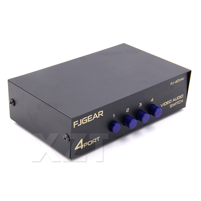 New 2/4/8 Ports AV RCA Audio V - Audio Splitter Y reseña y precio