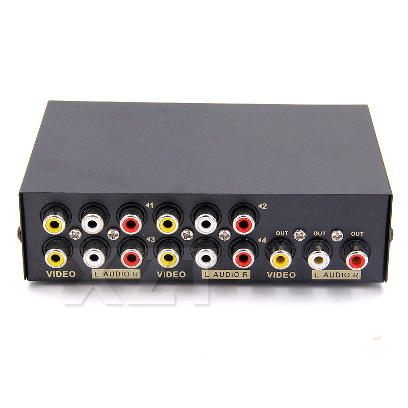 New 2/4/8 Ports AV RCA Audio V - Audio Splitter Y reseña y precio