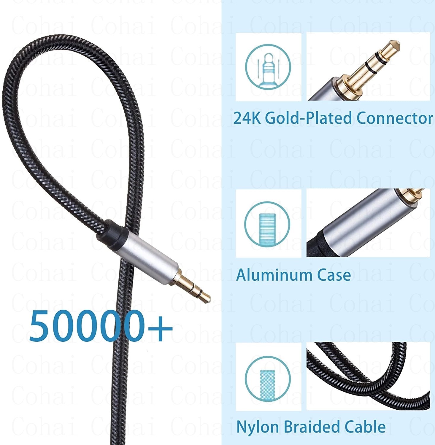 3.5mm Jack Audio Cable Jack 3. - Cable Extension 3.5 reseña y precio
