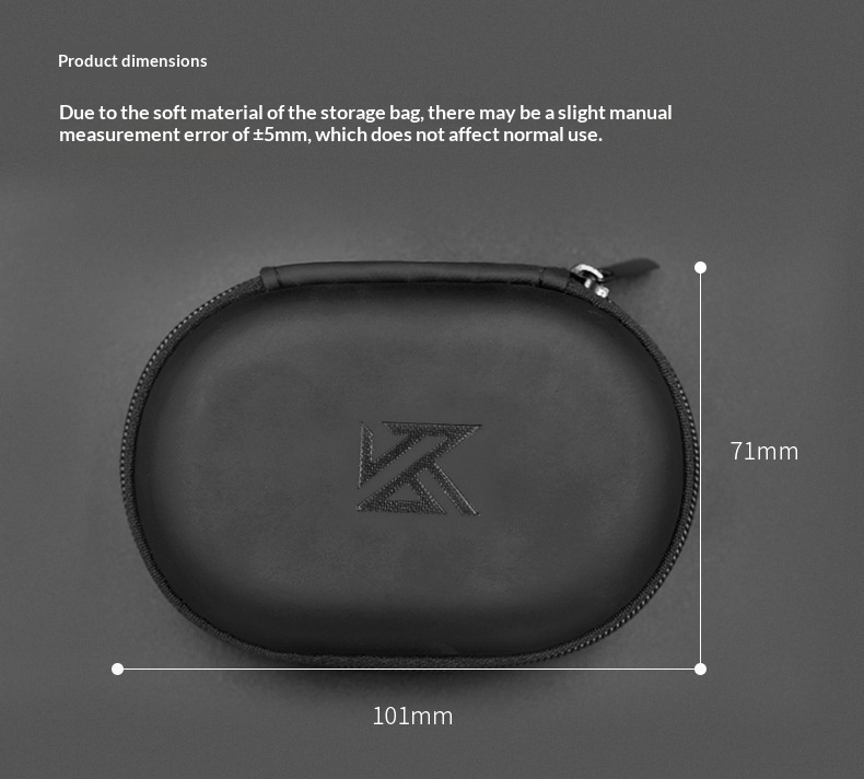 KZ Earphone Storage Case Oval  - Headphone Case Hard reseña y precio