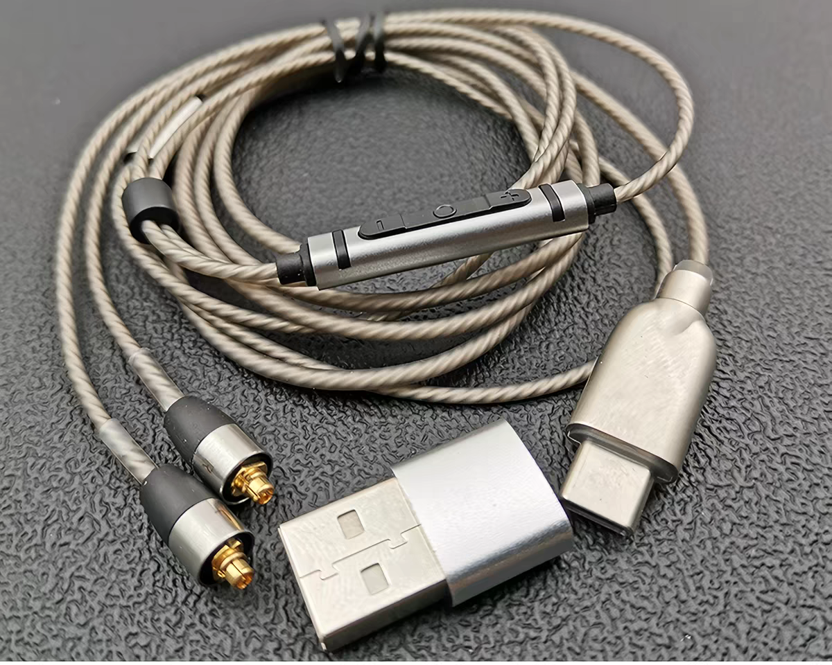 MMCX Plug Type-C Silver Plated - Wired Earphone Mic reseña y precio