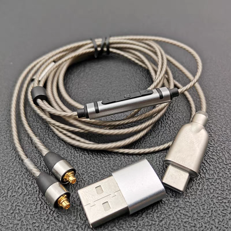 MMCX Plug Type-C Silver Plated - Wired Earphone Mic reseña y precio