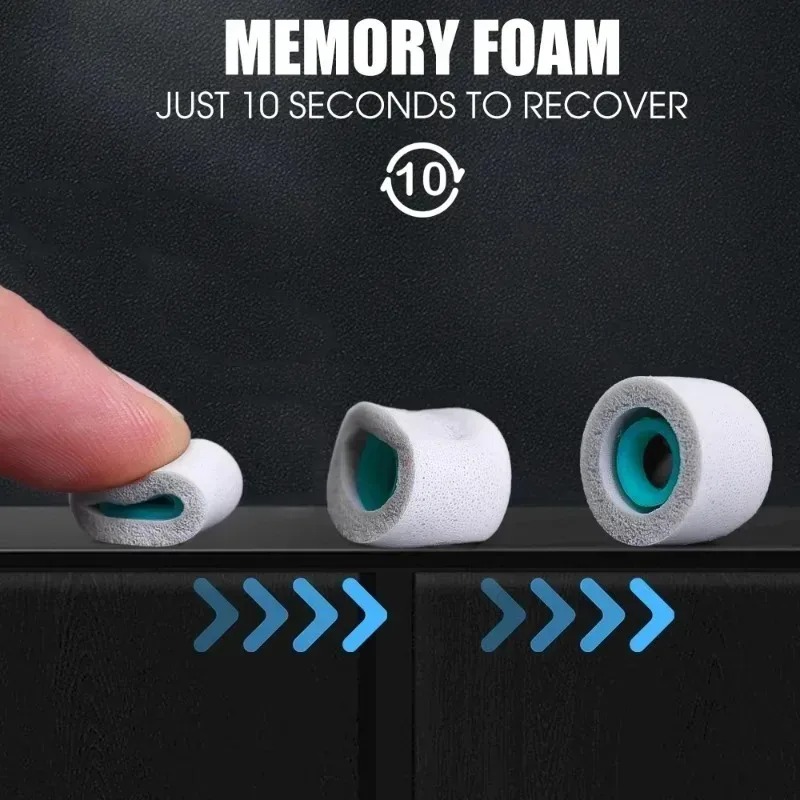 Soft Memory Foam Eartips for S - Earphone Foam Tip reseña y precio