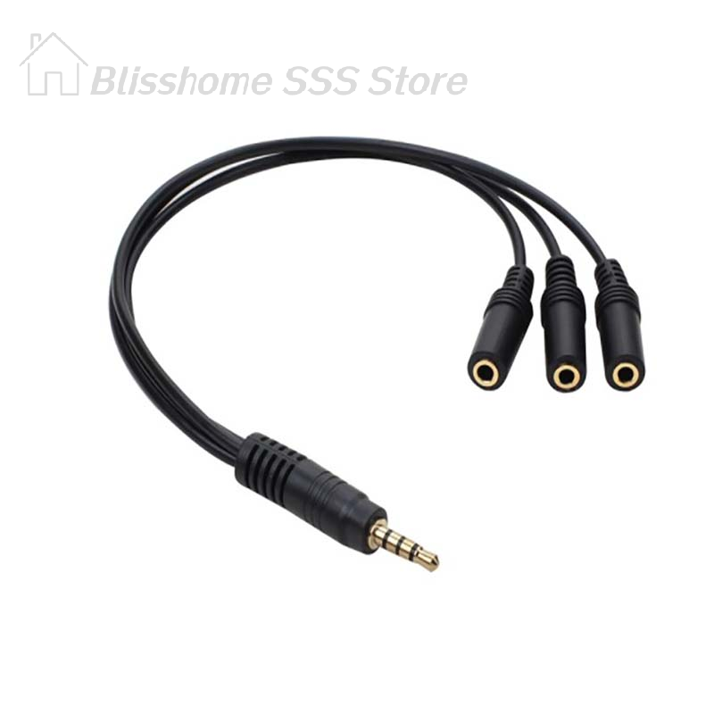 【S】3.5mm 3 Way Port Aux Multi  - Earphone Splitter Jack reseña y precio
