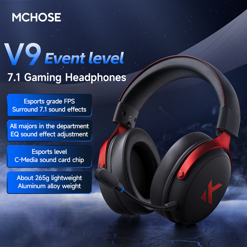MCHOSE V9 Pro Headset with Mic - Gaming Headset Rgb reseña y precio
