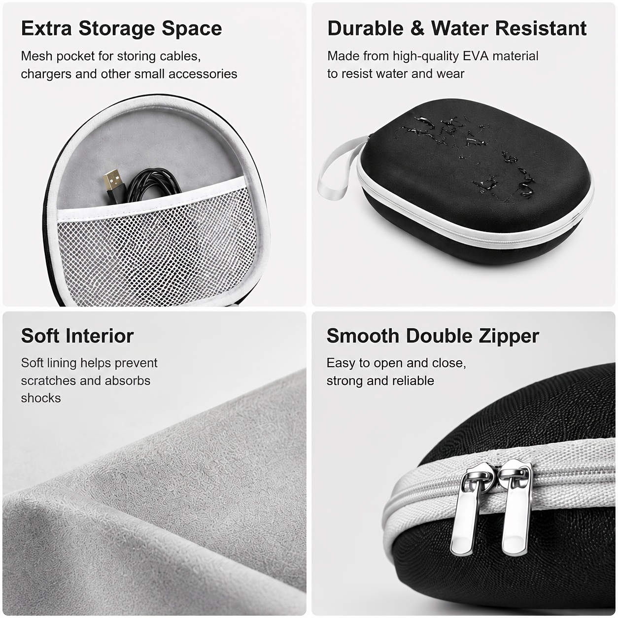Portable Headphone Storage Cas - Headphone Case Hard reseña y precio