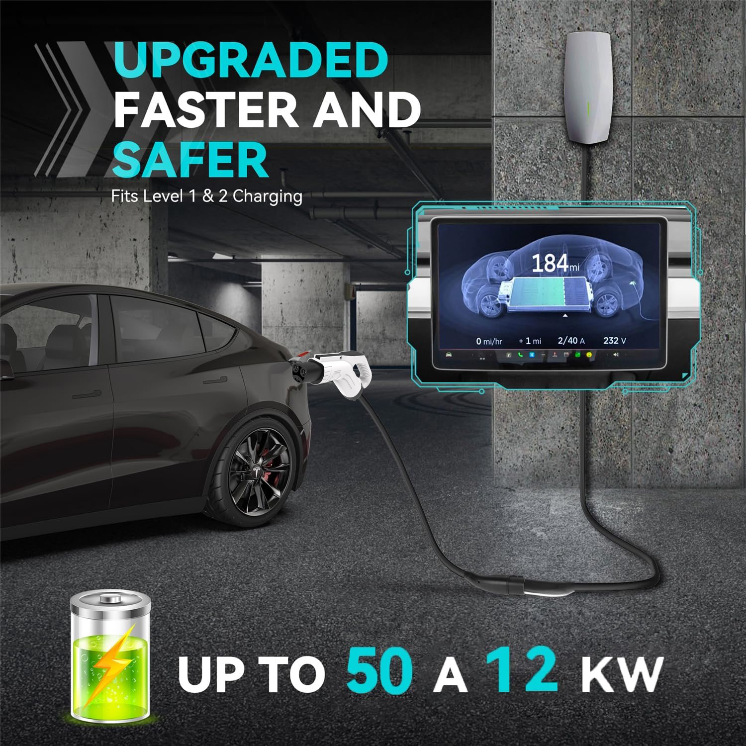 WUFEN Tesla Electric Vehicle C - Cable Extension 3.5 reseña y precio
