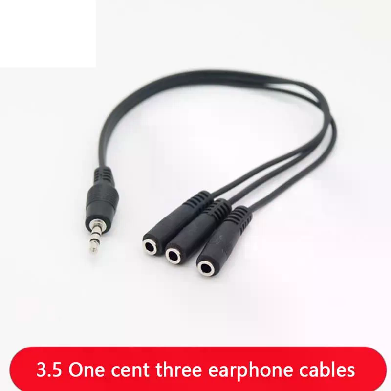 3.5mm 3 3.5mm 1 3 Adapter Way  - Earphone Splitter Jack reseña y precio