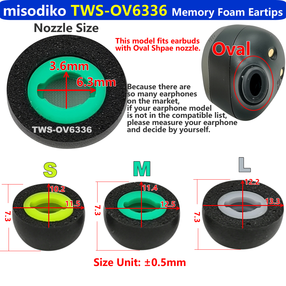 misodiko Upgraded Oval Memory  - Wireless Earbuds Tws reseña y precio