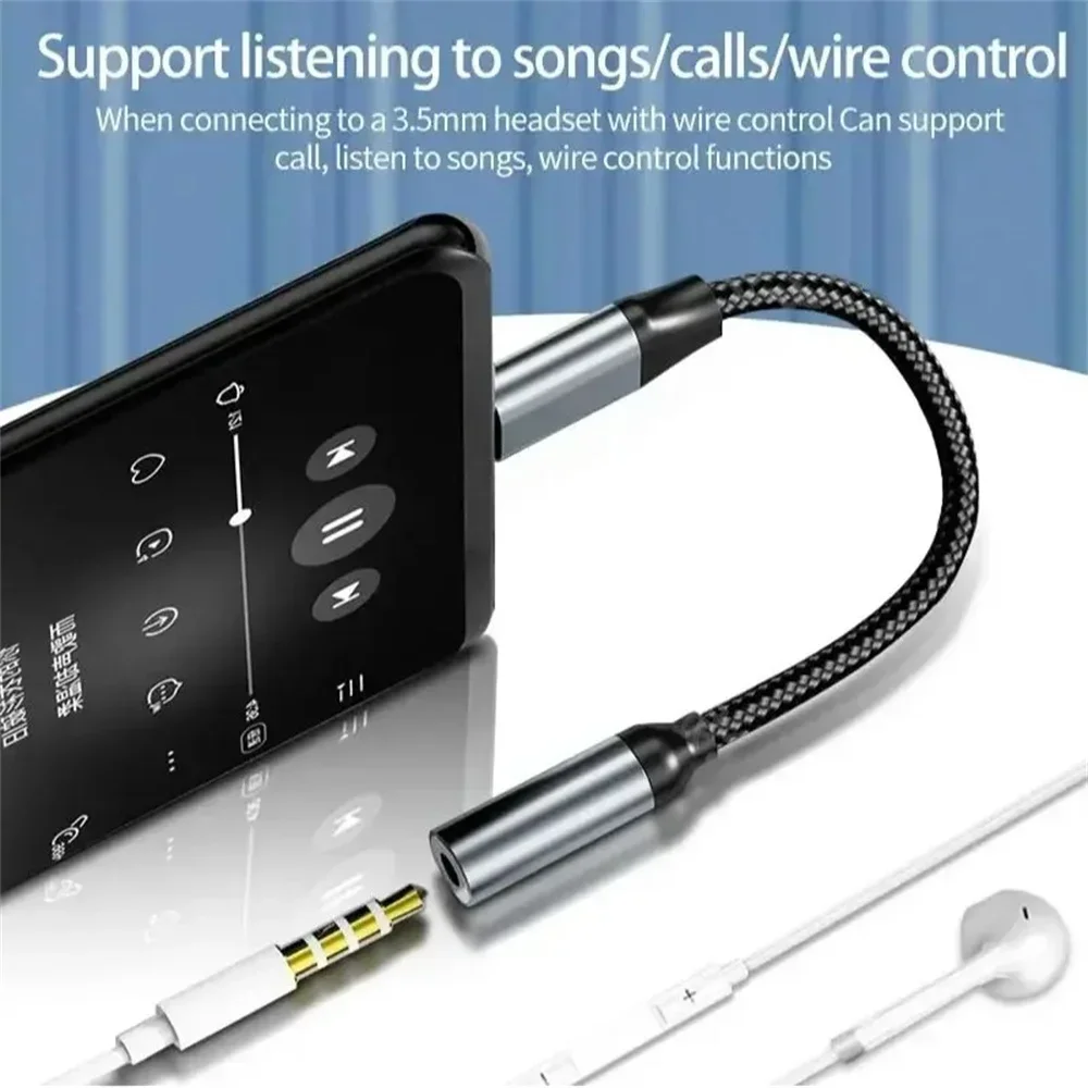 USB C 3.5mm Audio Adapter USB  - Audiophile Headphone Wired reseña y precio