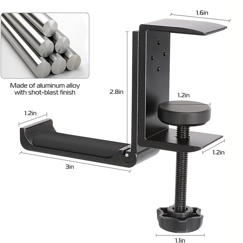 Under Desk Headphone Stand Fol - Headphone Stand Desk reseña y precio