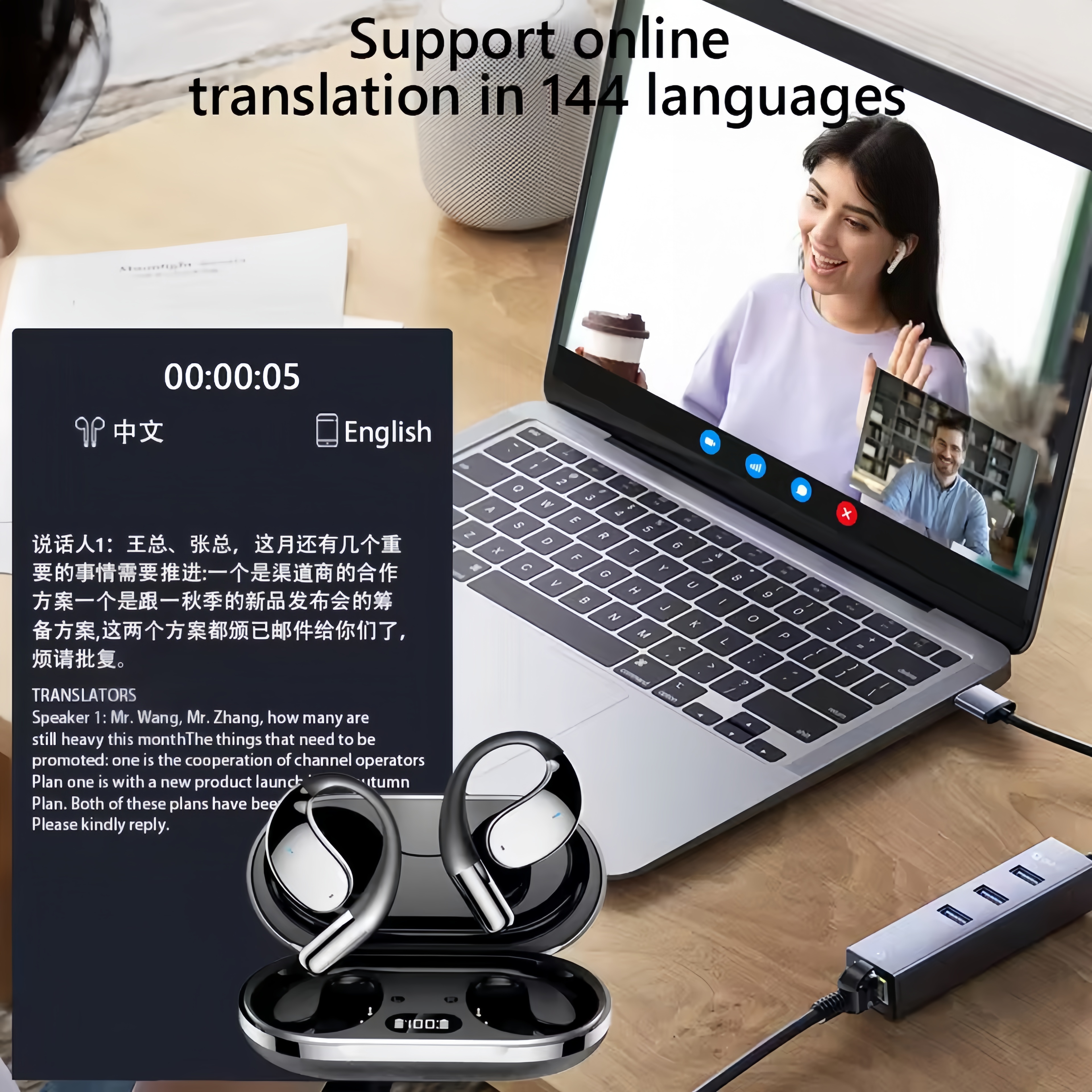 2026 New AI Translation Earbud - Earbuds Charging Case reseña y precio