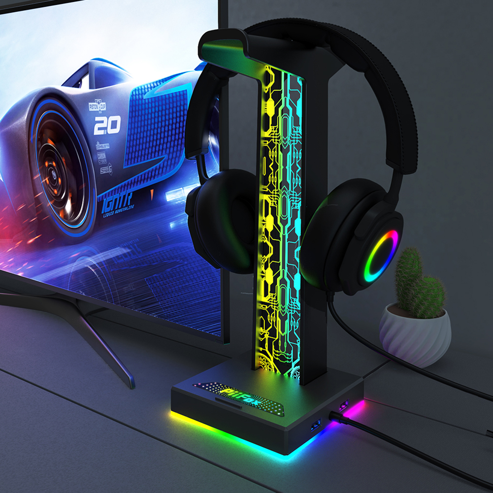 RGB Gaming Headphone Stand Dua - Gaming Headset Rgb reseña y precio