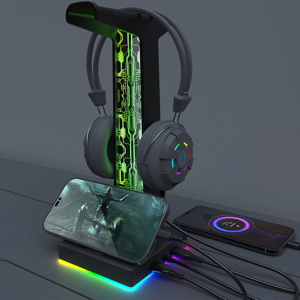 RGB Gaming Headphone Stand Dua - Gaming Headset Rgb reseña y precio